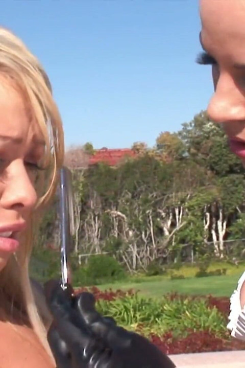A maid and a beautiful blonde fuck two BBC'S