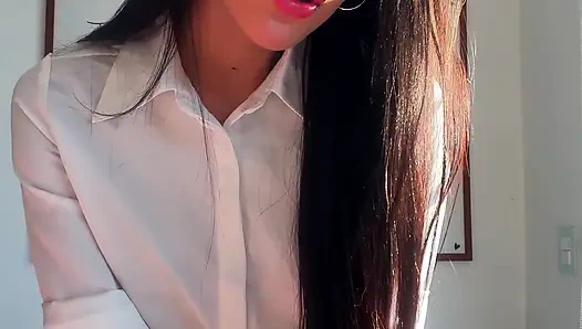 Sexy Secretary Seeks to Please Her Boss