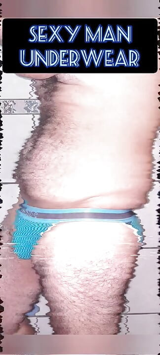 Fun an cum using blue jock
