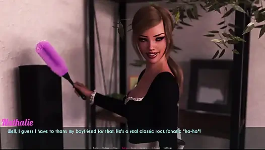 Awam Sophia Nicole'ün ona masaj yapmasına izin veriyor