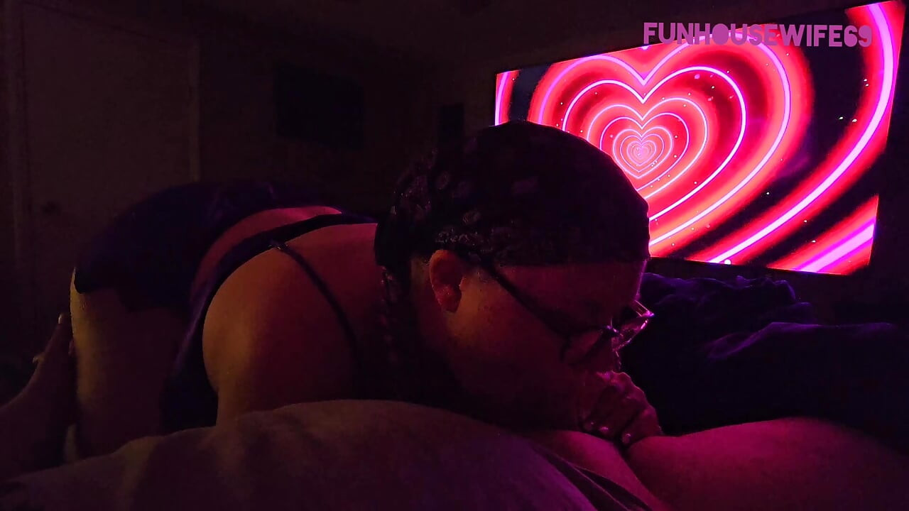 Giving head and jerking him off till he cumms in my mouth