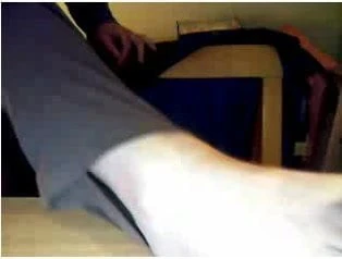 Straight guys feet on webcam #374