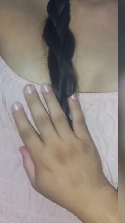 18 year old girl with perfect tits sucks my fingers. Real amateur homemade video | Clip 3