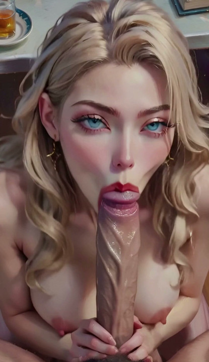 Maid Mary gives blowjob to her boss's son