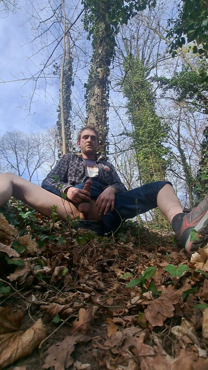 Me jerking outdoor