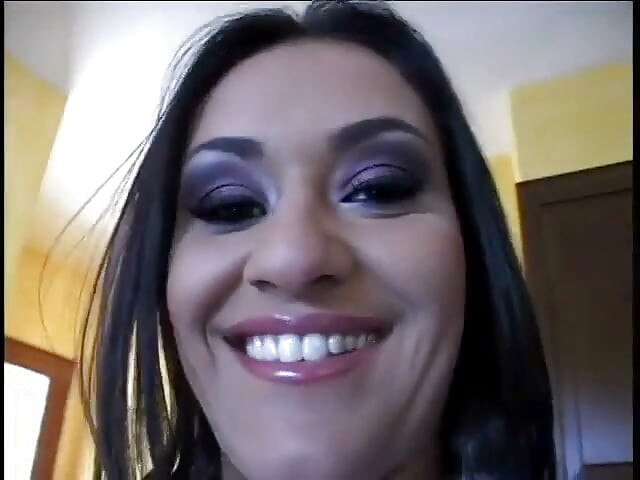 Hot brunette with pierced nipples gets pussy fucked then cum on her ass