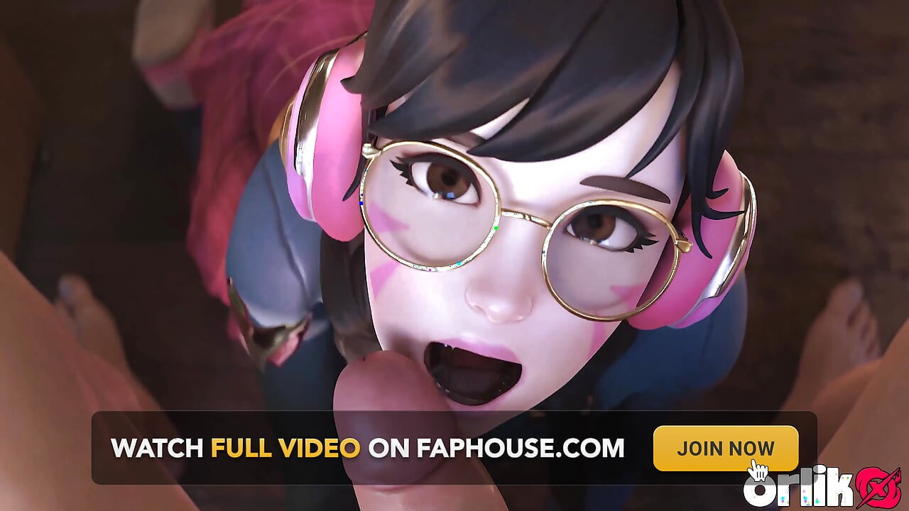 Overwatch D.Va Bad Girl Academy - Καταστρέφει το Τεστ, Παίρνει Βαθιά τον Πούτσο του Μέντορα στον Κώλο