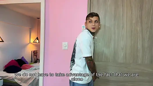 My neighbor came in while I was changing my clothes... and ended up fucking me wildly!