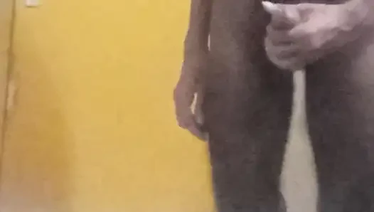 Jim masturbates and explodes a big load