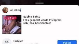 Gekke hete Bosnische meid Sabina Bahto in Duitsland