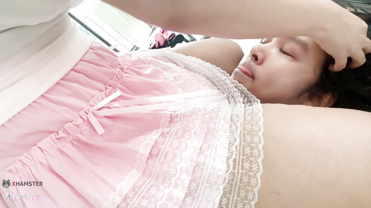 Anal Deep Fuck while Hair Washing with Cute face fucking Asian girl