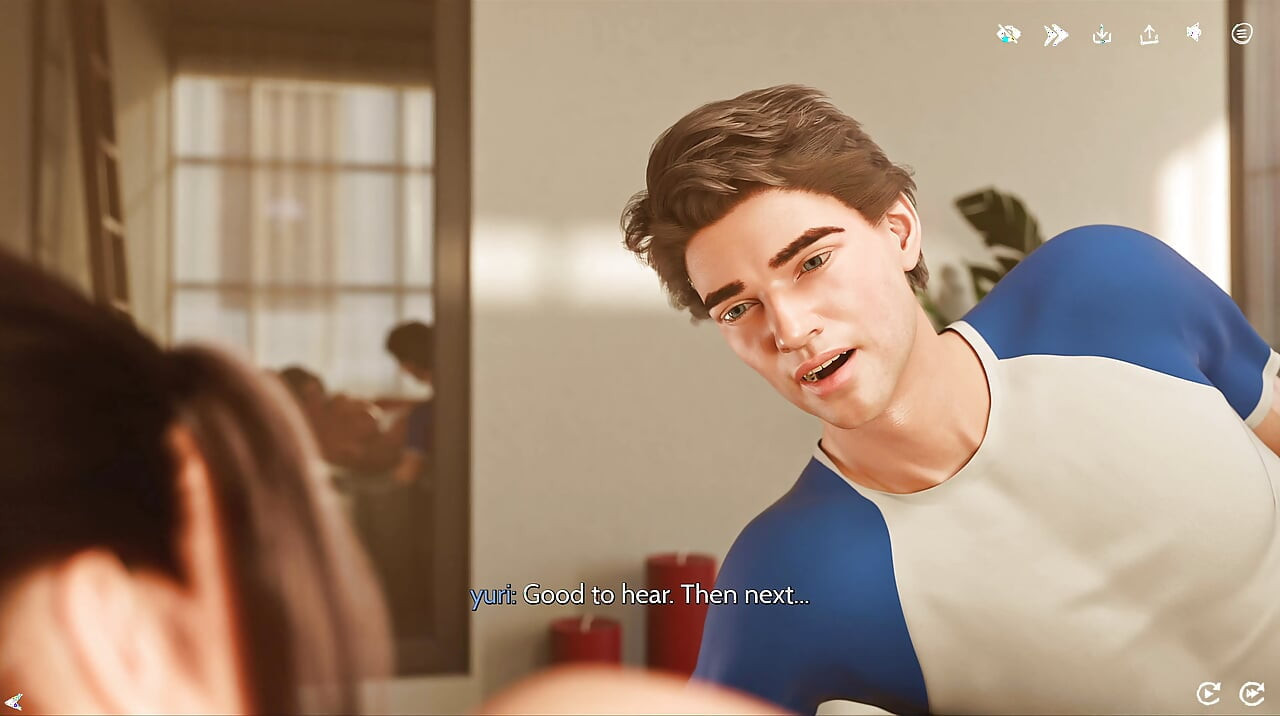 3D-elskere mister kontrollen med ophedet sex og våd eksplosiv finish - Gameplay