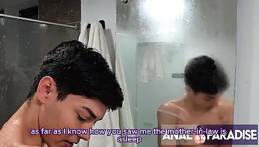 MY GIRLFRIEND CAUGHT ME FUCKING HER STEPMOM THEN THE STEPMOM SEDUCED US BOTH INTO A THREESOME