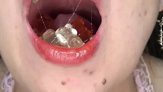 Swallowing Large Gummy Bears, Putting Them in the Vagina