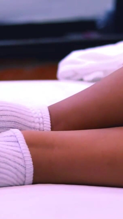 The bride's friend visits and seduces the groom in his room, feeling his cum dripping inside her as she whispers dirty words in his ear | Clip 1