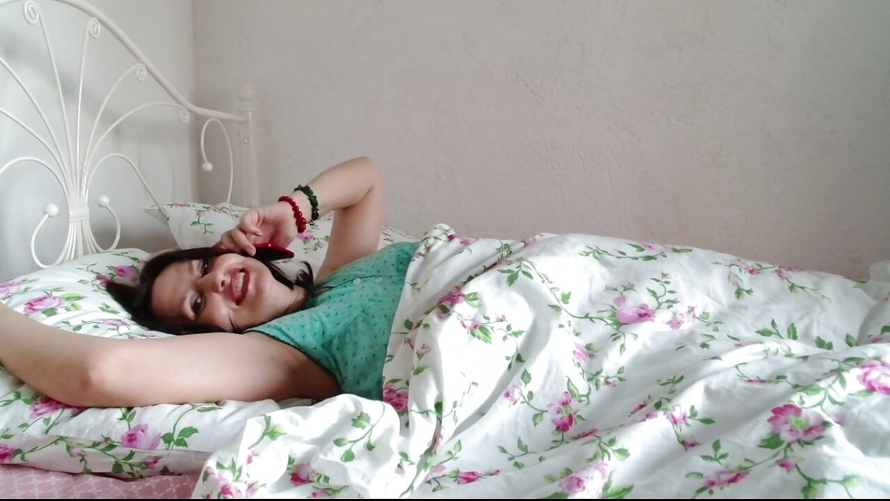 gently touched her in bed