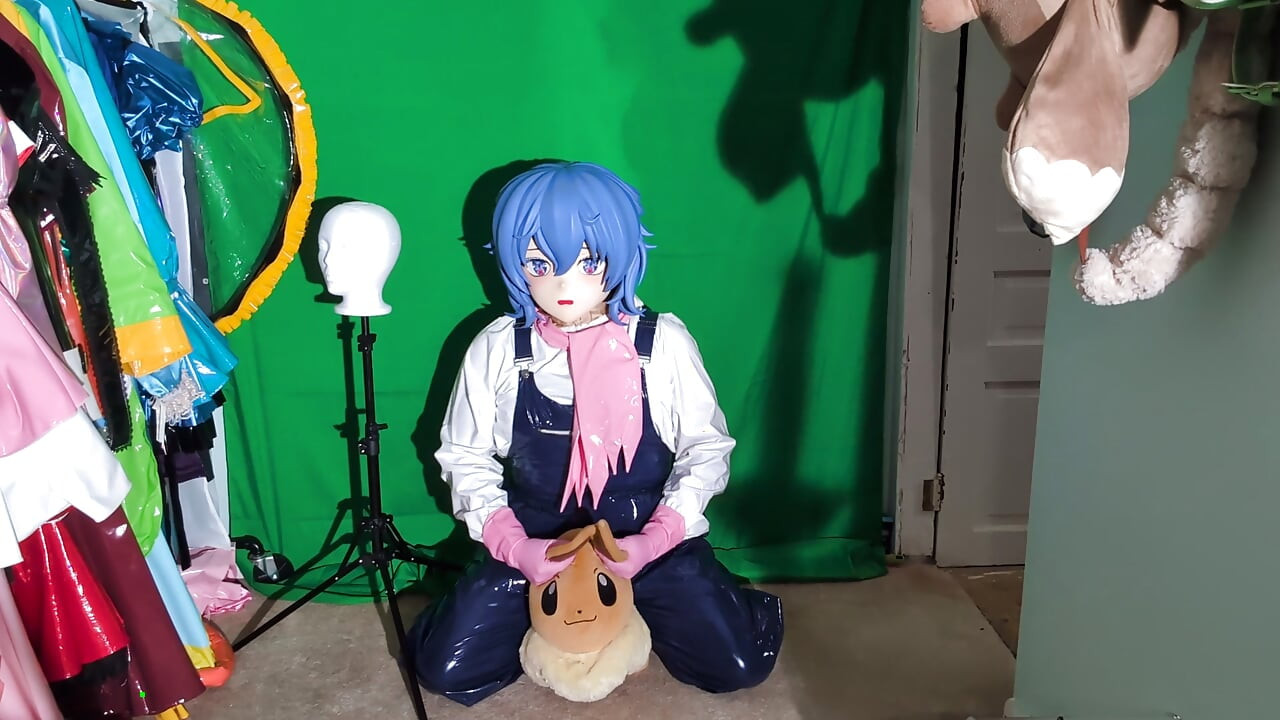 PVC Kigurumi Cosplayer Gardener Outfit Vibrator Play