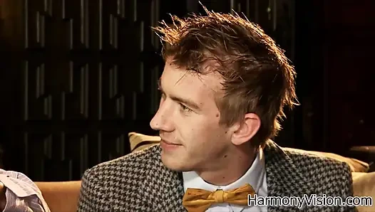 Erotic blondie taking a huge cock