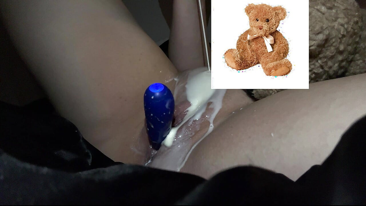 4k-ASMR YOGURT FOOD FETISH- KINKY STEPSISTER MASTURBATES WITH DILDO- CUMFLATION HENTAI-  -ARABIAN SNOWWHITE
