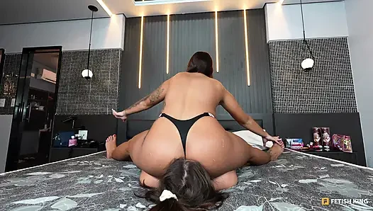 Facesitting Extreme Lesbian Domination - Try to Breath Fucking Bitch