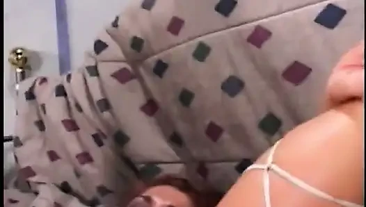 Horny bitch gets her shaved cunt fucked by black cock &amp; white dicks in gangbang