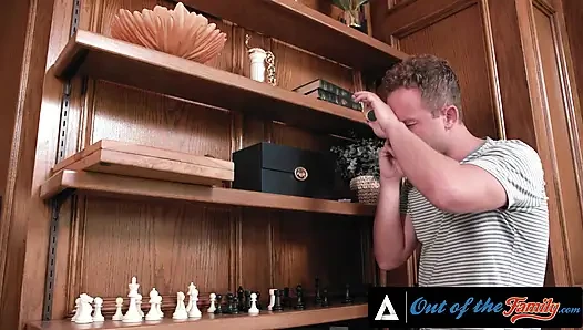 OUT OF THE FAMILY - Sexy Teen Kay Lovely Deepthroats And Fucks Her Stepbro's Dick
