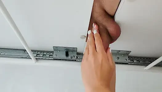 Milking Table Ecstasy – She Milked Me into Her Palm & Teased Post Orgasm