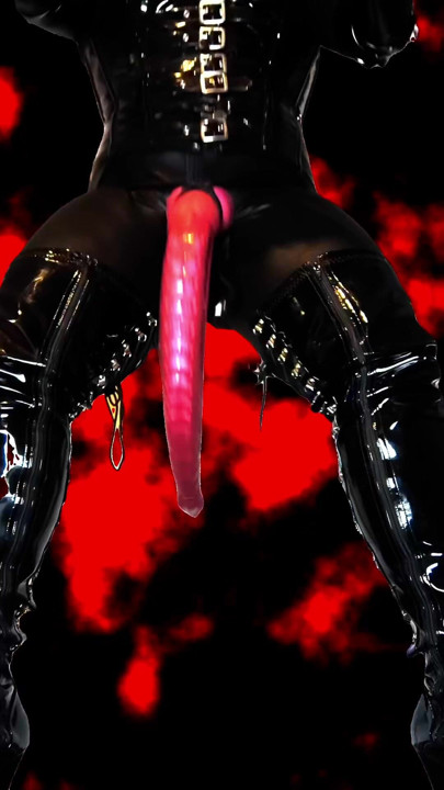 Corrupted nun gifted with demonic cocks