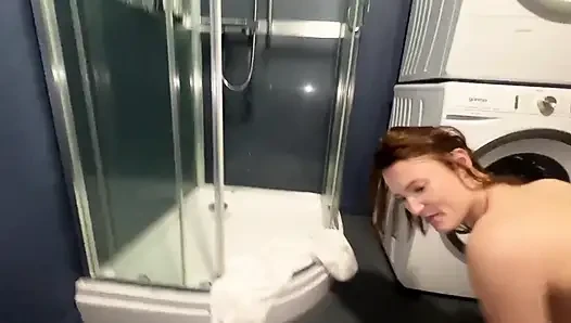 Locked in the Shower: Stepbrother Fucks Me Secretly