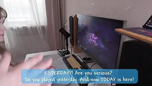 Roughly fucked my stepsister in exchange for getting to play on the computer