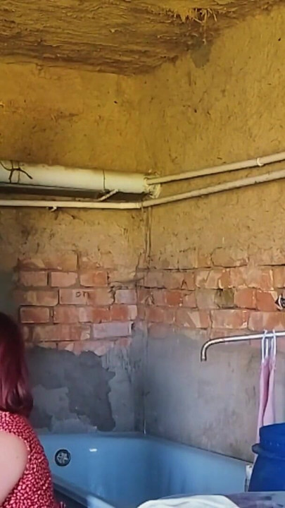 I fucked a village whore right in the barn where she was doing laundry | Clip 2