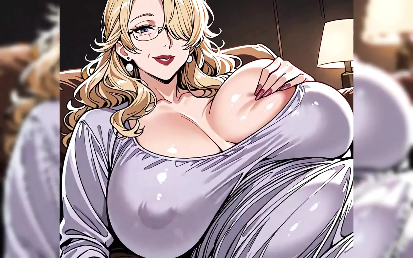 Plavokosa GILF Hentai Porno