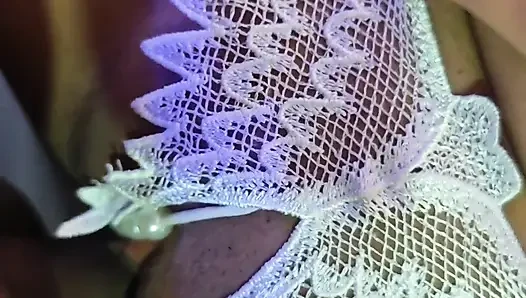I find her in the room with her lingerie and we fuck