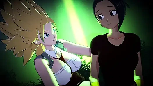 Two Super Saiyan Girls Vs Ultra Instinct Guy