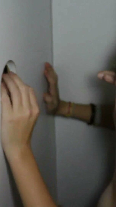 Swallowing Freckles Fuckbitch Big Saggy Tits Sperm Gulper Cunt Fuck in Glory Hole! | Clip 1