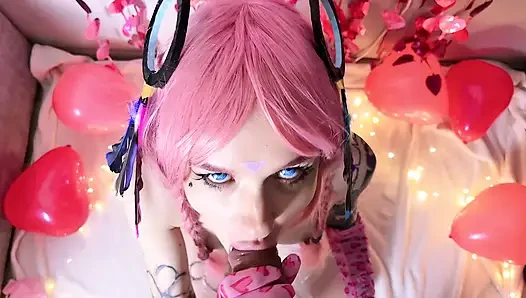 POV blowjob from Citlali on Valentine's Day, Genshin Impact