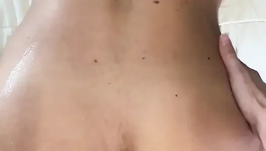 Pegging Him Doggy for First Time Ever