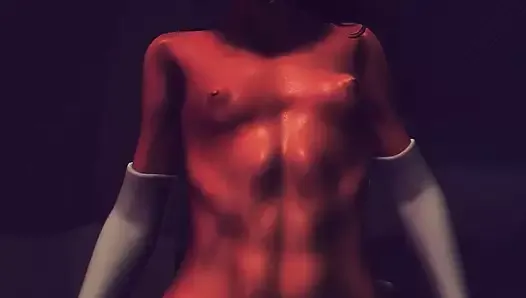 Мускулистая медсестра принимает член в сексуальном экшене в видео от первого лица