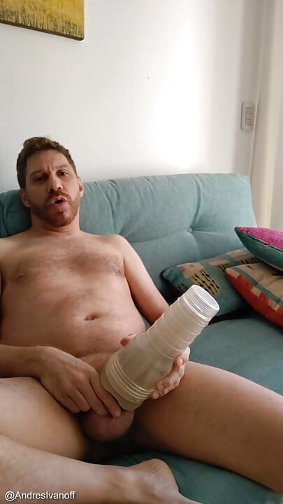 Jerking off with a Fleshlight