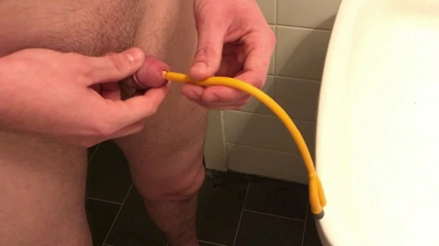 Inserting 15 inch catheter in tiny 2,4 inch dick