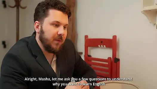 Школьница пришла на урок английского языка, но получила анальную тренировку вместо