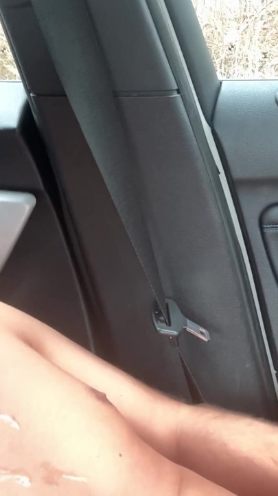 Hot Feet of Cute German Twink – White Lacquer Nails in the Car, Private POV Experience. | Clip 1