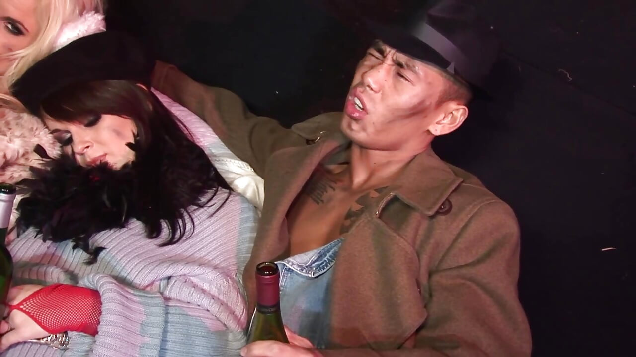 Horny chicks get fucked and facialized