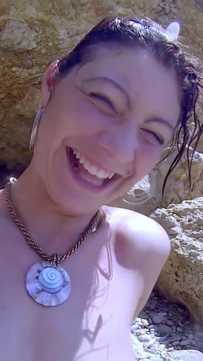 Unforgettable moment from "Anal rascality at the beach with the delicious French Julia Gomez"