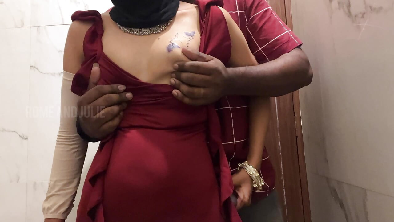 She's in party but I fucked her in Public Bathroom