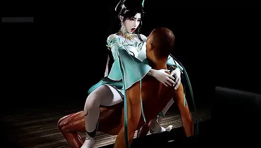 Gadis dunia maya dengan pantat montok- hentai animasi 3d