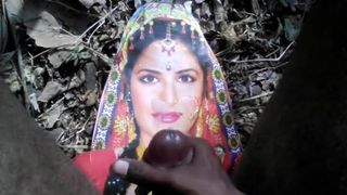 Indian Boy Tribute With Actress Katrina Kaif And Cumshot