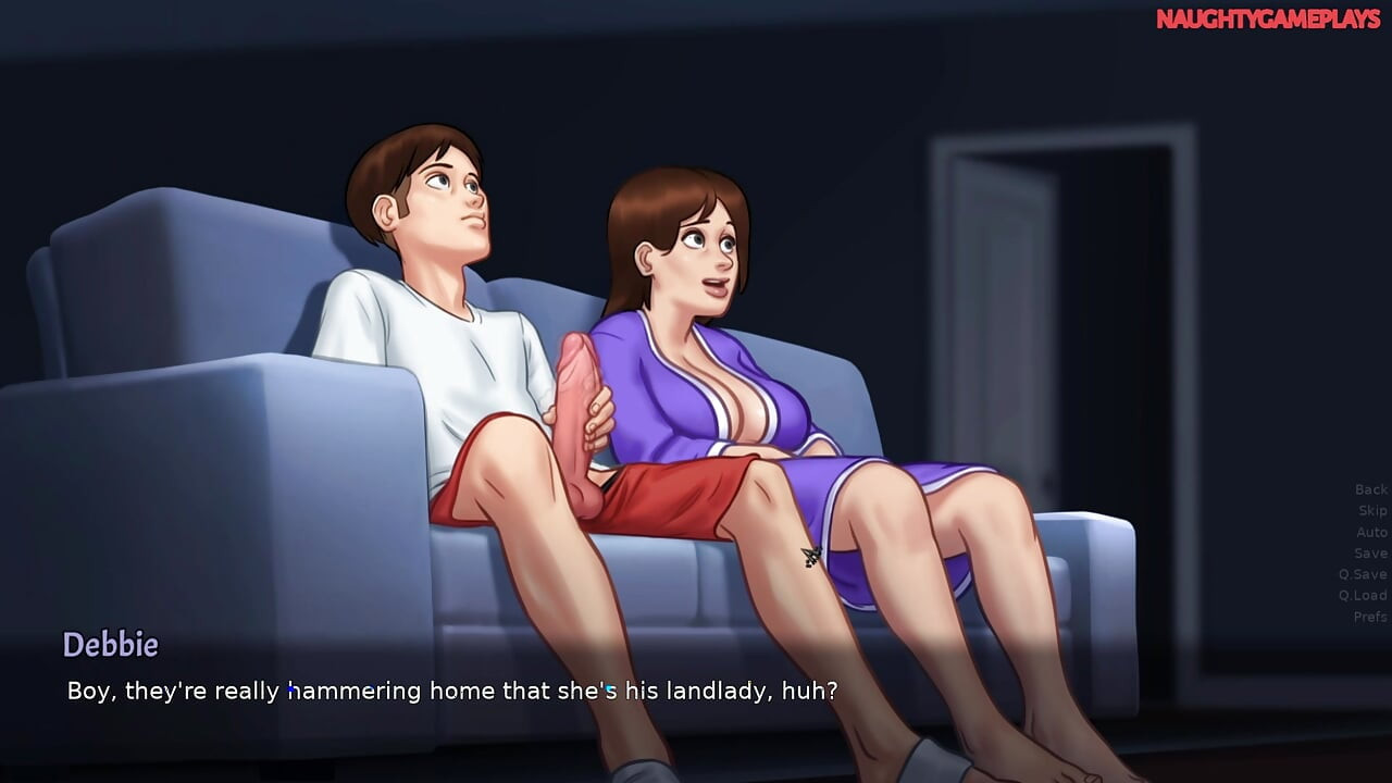 Summertime Saga part 33 By DarkCookie - Eating MILF Landlady's Huge Ass While She is in Her Bathroom