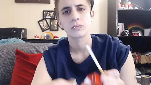 Dyke blows smoke in your face