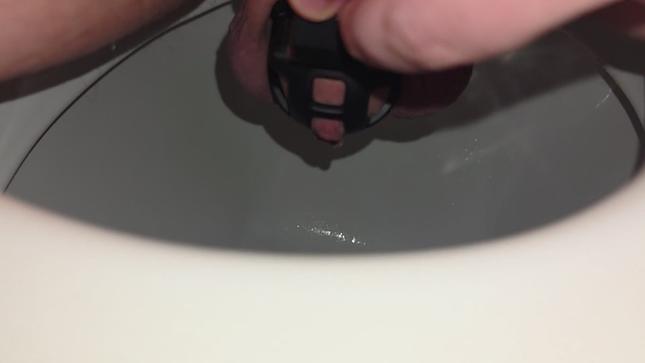 Chastity piss